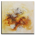 Melitta Winkler "Nah-am-Vulkan" Triptychon 180x60, FEUERBILD - Erdpigmente und Strukturen geflämmt im Schattenfugenrahmen