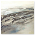 Melitta Winkler "Les-dunes-de-CAMARGUE" 80x80, Pigmente mit CAMARGUE-Originalsand im Schattenfugenrahmen