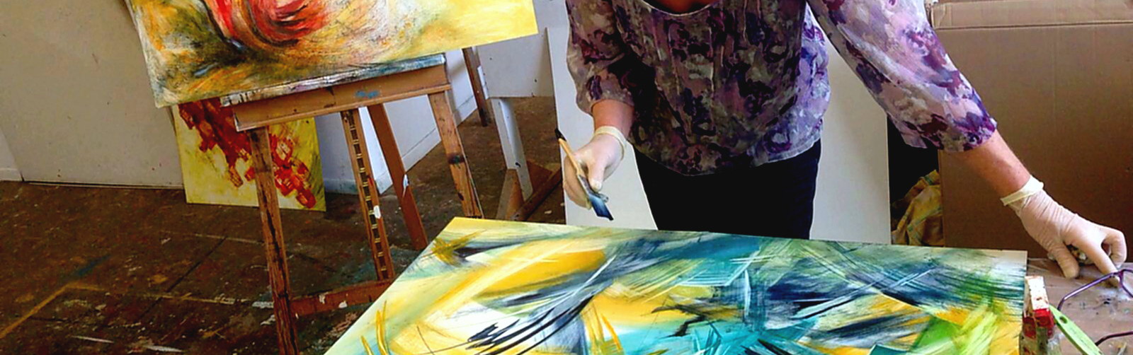 Melitta Winkler AcrylAndMore "Caribbean feelings" Melitta Winkler "Caribbean feelings" Feinschichttechnik